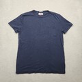 Tommy Hilfiger Jeans Herren T-Shirt Gr. M Blau Shirt Hemd Kurzarm Baumwolle Logo