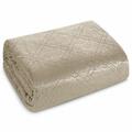 Bettüberwurf Tagesdecke Sofaüberwurf Bettdecke Steppdecke beige 240x220cm Deko