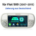 7" Android 12 Autoradio GPS SAT NAV Für FIAT 500 2007-2015 WIFI RDS USB carplay