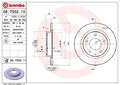 2x BREMBO Bremsscheibe Hinterachse u.a. für FORD USA, MAZDA