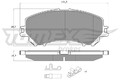 TOMEX Brakes Bremsbelagsatz, Scheibenbremse TX 15-971 passend für NISSAN