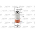 Ölfilter VALEO 586518 für Mercedes-Benz Ssangyong Daewoo Puch 190 124 E