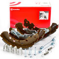BREMBO Bremsbacken + Federsatz Hinten für NEMO PANDA PUNTO QUBO CORSA D BIPPER