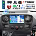Für Renault Master/Nissan NV400/Opel Movano Chat GPT Android15 Autoradio 64G DAB