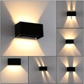 Wandlampe Cube Würfel LED Wand Leuchte Lampe Up Down für außen/innen Tjwzfctqydj