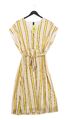 Y.A.S Damen Midi Kleid M gelb 100 % Polyester A-Linie