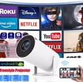 Mini Beamer 4K UHD Heimkino Projektor LCD 5G WiFi Bluetooth Android Taschenkino