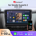 Android 13 Autoradio 1+32GB Für Skoda Superb 2008-2013 GPS Navi Carplay SWC WIFI