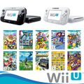 Nintendo Wii U Konsole Auswahl Spiel Mario Kart,Zelda,Party Schwarz / Weiß 1a