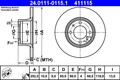 2x ATE Bremsscheibe 24.0111-0115.1 für LADA 1200 2107 2104 NOVA 1500 TOSCANA