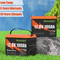 Akku 100Ah 12V LiFePO4 Lithium Batterie mit Bluetooth Für Beleuchtung Wohnmobil
