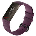 Luxus Lila Silikon Band Riemen Schnalle Für Fitbit Charge 3 4 Ersatz