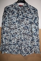 Laura Biagiotti Donna Damenbluse aus 100% Seide Hemdbluse Gr.46 Graues Damenklei