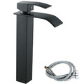 Waschtischarmatur Chrom hoch Wasserhahn Bad Waschbecken Wasserfall Mischbatterie