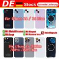 Backcover f. iPhone 14 15 Vormontiert Rückglas Rückseite Akkudeckel Glas Gehäuse