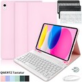 QWERTZ Tastatur Maus Hülle mit Stifthalter Für iPad 8/9/10/11th Air 6 M3 Pro 11"