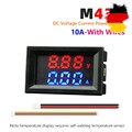 DC 0–100 V Amp Volt Gauge Dual LED Display Digital Voltage Current Meter Tool