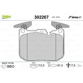 1x ORIGINAL® Valeo 302267 Bremsbelagsatz, Scheibenbremse Vorne, exkl.