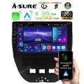 DAB 2+64G Android14 CarPlay Autoradio Für Toyota Aygo B1 Citroen C1 Peugeot 107