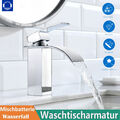 Wasserhahn Bad Waschbecken Wasserfall Waschtisch Armatur Einhand Mischbatterie