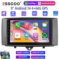 Für Smart Fortwo 451 2011-2015 Android 14 Carpaly Autoradio GPS Navi BT WIFI RDS
