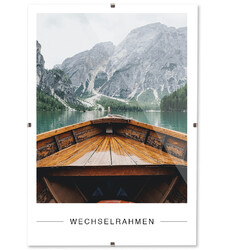 Rahmenloser Bilderrahmen Bildhalter Cliprahmen Fotorahmen Kunstglas Plexi ✔️Hängend✔️rechteckig✔️16 Größen✔️
