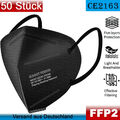 50x FFP2 Schutz Maske Atemschutz Mundschutz Atemschutzmaske Zertifiziert CE 2163