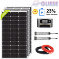 400W 12V Solarpaner Kit Solaranlage Inselanlage Solarmodul mit 100A Laderegler