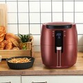 Heißluftfritteuse Luftfritteuse 6 in 1 Heissluft Friteuse Mini Backofen 7L Red