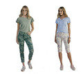 Up 2 Fashion Damen Hosen Knie- und Knöchellang mit Blumenmuster