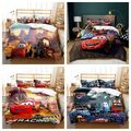 3D Cars Lightning McQueen Bettwäsche Set Kinder Bettwäsche Set Bettbezug Set Neu