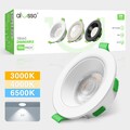 60° LED Einbaustrahler 3Watt in einer Lampe Dimmbar 68mm Spot Slim Deckenleuchte