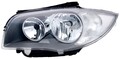 Scheinwerfer links für BMW E81 E82 E87 E88 1er in Schwarz Halogen H7 LWR neu