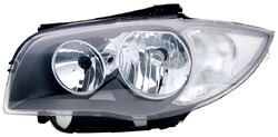 Scheinwerfer links für BMW E81 E82 E87 E88 1er in Schwarz Halogen H7 LWR neu