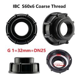 IBC Container Adapter Zubehör Kappe 1/2 3/4 1 Zoll Deckel Auslaufhahn Wasserhahn