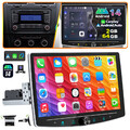 10" Carplay+KAM 1DIN Android14 64G Autoradio SAT NAV GPS 360° Drehbar Bildschirm