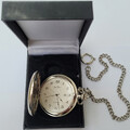 original tolle Taschenuhr von Jean Jacot mechanisch mit Springdeckel in OVP