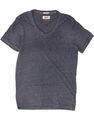 Tommy Hilfiger Herren-T-Shirt Top klein marineblau gefleckt BJ21