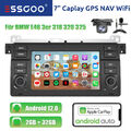 Carplay Android 12 32G Autoradio GPS WIFI MIK Kamera Für BMW 3er E46 318 320 325