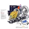 ATEC BREMSSCHEIBEN+BREMSBELÄGE BREMSKLÖTZE VORNE+HINTEN FÜR BMW 5-ER E39 TOURING