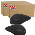 2x VAN WEZEL SPIEGELKAPPEN SCHWARZ RAUH passend für FORD B-MAX FIESTA