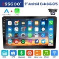 2 DIN 4+64G Android 13 Carplay Autoradio GPS Navi RDS Bluetooth WIFI USB +Kamera