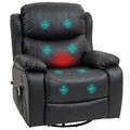Relaxsessel mit Massagefunktion, Elektrisch Fernsehsessel mit Liegefunktion