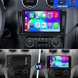 DAB+ Kam Für Mercedes Benz ML/GL Klasse W164 X164 Autoradio Android 14 4+64G GPS