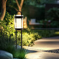 Pollerleuchte Wegeleuchte Stehlampe anthrazit Aluminium Garten LED Außenlampe