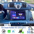 Für Smart Fortwo 451 2010-2015 Android 14 Autoradio GPS Navi Carplay WIFI 2+32G