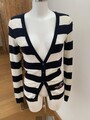 Hollister Fein Strick Jacke Streifen Gr. S zu Jeans Hose Maritim 