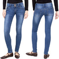 Damen Skinny Röhrenjeans Hüftjeans Stretchjeans Hose Slim Fit Jeans 3 Knopf