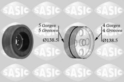 Sasic 9001804 Riemenscheibe Kurbelwelle für Audi VW A6 C5 Avant A4 B5 1995-2001