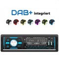 DAB+ Autoradio RDS AM FM Bluetooth Freisprecheinrichtung 2x USB SD AUX IN 1DIN